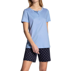 Calida Night Lovers Short Pajama - Dark Lapis Blue