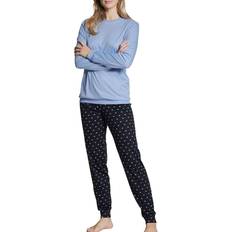 XXS Pyjamat Calida Night Lovers Pyjama With Cuff - Sininen