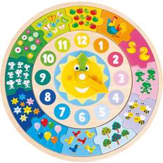 New Classic Toys Puzzle Clock 12 Pieces