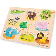 New Classic Toys Safari Peg Puzzle 8 Pieces