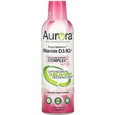 Aurora Mega-Liposomal Vitamin D3/K2+ Organic Fruit 480ml