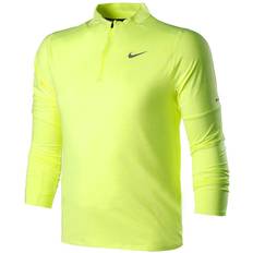 High Collar T-shirts Nike Dri-Fit Element 1/2-Zip Running Top Men's - Volt/White/Reflective Silver