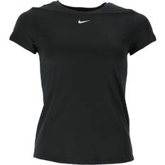 Tshirts slim fit NIKE Dri-Fit One Slim-Fit T-shirt Women - Black/White