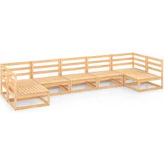 Wood Outdoor Lounge Sets vidaXL 3076133 Outdoor Lounge Set, Table incl. 7 Sofas
