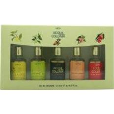 Mäurer & Wirtz 4711 Acqua Colonia Presentset 8ml Lime & Nutmeg EDC 8ml Lemon & Ginger EDC 8ml Blood Orange & Basil EDC 8ml Lychee & White Mint EDC 8ml White Peach & Coriander EDC
