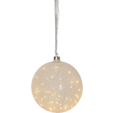 Glas Weihnachtsleuchten Star Trading Bauble Glow Snow Weihnachtsleuchte 21cm