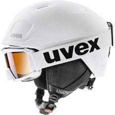 Skiausrüstung Uvex heyya pro set Skihelm weiss