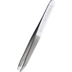 Valkoinen Pinsetit Browgame Cosmetic Original Tweezer Slanted White