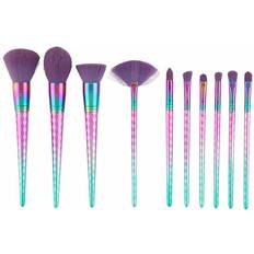 LaRoc 10 Piece Rainbow Diamond Brush Set