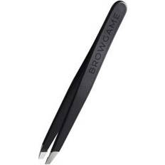 Browgame Cosmetics Pincetter Browgame Cosmetics Signature Tweezer Slanted Soft Touch, Blackout