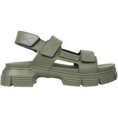 Ganni Recycled Rubber Velcro Sandal - Kalamata
