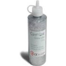 Diverse Glitterglue 120g Sølv