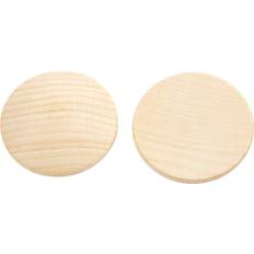 Creativ Company Boutons En Bois De Bonne Qualité Avec Dessus Arrondi Et Fond Plat Réf 56656