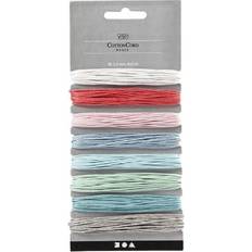 Creativ Company Cotton Cord, thickness 1 mm, assorted colours, 8x5 m/ 1 pack