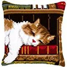 Needlepoint Packungen Handarbeitsets Vervaco Needlepoint KIT CAT SLPNG, Multicolour, One Size