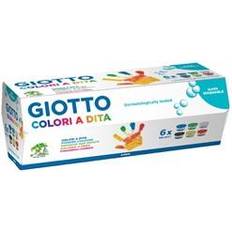 Pitture per le dita Giotto 4 Packs 534100 6 Jars 100 ml Finger Tempera