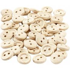Creativ Company Boutons En Bois 8 mm 50 pcs