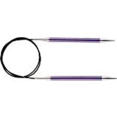 Knitpro Zing Rundpinde Aluminium 60cm 7,00mm 23.6in US10Â¾ Amethyst