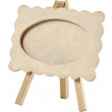 Brun Staffelier Creativ Company Ramme på staffeli, str. 13,2x11,5 cm, tykkelse 18 mm, 1 stk