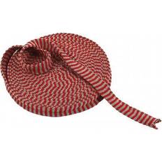 Tubestrik Creativ Company Tubestrik bredde 22 mm 10 meter julerød/grå