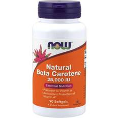 Caroten Now Foods NATURAL BETA CAROTENE 25000 IU 90 stk