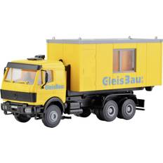 Kibri Kibri 16310 H0 Mercedes Benz LP replacement charger with track construction container