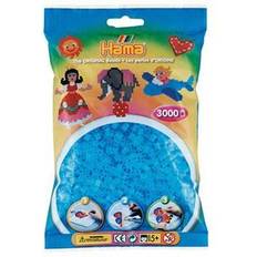 Aqua beads Hama Beads Midi - 3000stk Transparent Blå