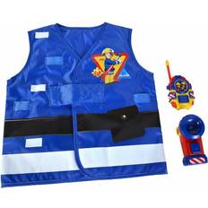 Juguetes Agentes Secretos Simba 109252477 Fireman Sam Fire Brigade Rescue Set Vest with Print Torch 11 cm Walkie Talkie 14 cm