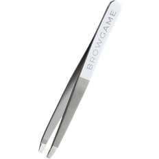 Valkoinen Pinsetit Browgame Cosmetics Cosmetics Original Straight Tweezer White