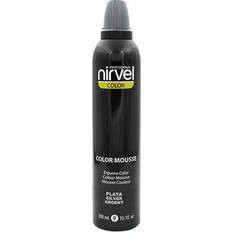 Hårmousse med färg Nirvel Volymgivande skum Color Mousse Silver 300ml