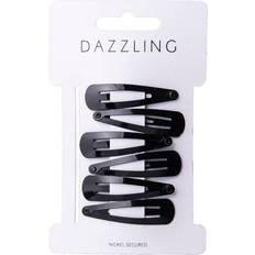 Dazzling Dazzling Hår 6-pack Barettes Black