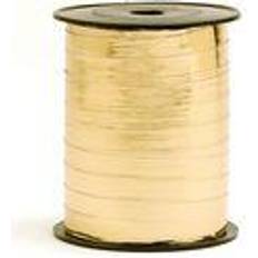 Metallic gavebånd, skinnende, guld, 250 m x 10 mm