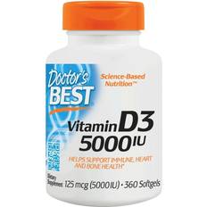D vitamin 5000 iu Doctor's Best Vitamin D3 5000 IU 360 st