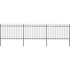 Steel Fences vidaXL Garden Fence with Hoop Top 200.8x66.9"