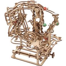 Ugears Marble Run Chain Hoist Mechanisch houten model