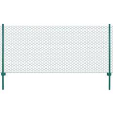 vidaXL Wire Mesh Fence with Posts