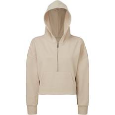 Tridri Women's 1/2 Zip Hoodie - Nude