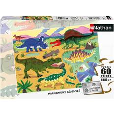 Dinosaures Puzzles Classiques NATHAN Dinosaurius XXL 60 Pieces