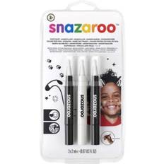 Children - Halloween Makeup Snazaroo Face Paint Set Brushpen Monochrome