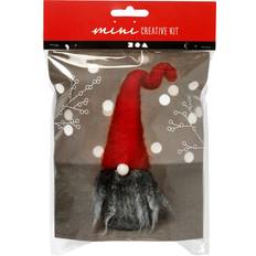 Grey Crafts Creativ Company e mini kit, Christmas gnome w/grey beard, H: 13 cm, 1 set