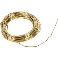 Kobber Hobbymaterialer Creativ Company Messingtråd, tykkelse 1,2 mm, 100 g, messing, 10m
