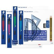 Arts et Métiers Staedtler 569120P2MS Geometry Set (Noris Geo Starter Set, Including Compass, Protractor and Much More) 12 Pieces