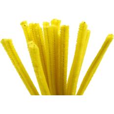 Piberensere Creativ Company Chenille Piberensere 9 mm Gul 25 stk