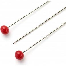Prym Épingles Tête De Verre Super Fine Rouge