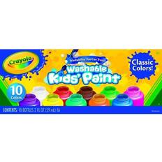 À base d'eau Peintures Crayola Washable Kids Paint 2oz 10/Pkg-Basics