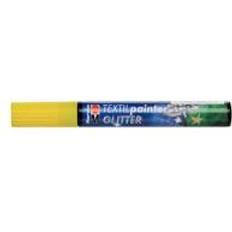 Gule Tekstiltusjer Marabu Textil Painter Tip, Paint, Glitter Yellow, 3.2 x 15 x 0.8 cm