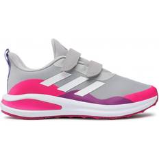 Adidas Kid's Fortarun Double Strap - Grey Two/Cloud White/Shock Pink