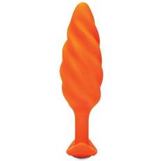 Orange Anal-Plugs B-Vibe Texture Plug Swirl Medium