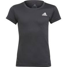 adidas Aeroready 3 Stripes T-shirt Kids - Black/Black/White