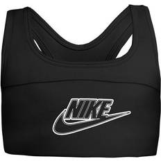 Nike Dri-FIT Swoosh Sports Bra Kids - Black/White